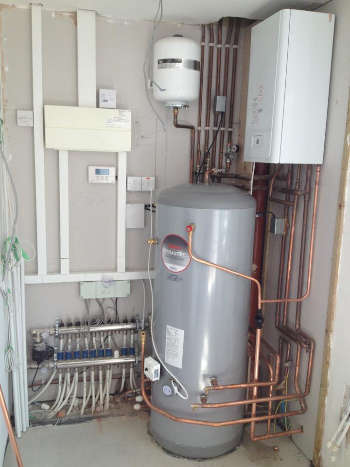 Boiler and cylinder install